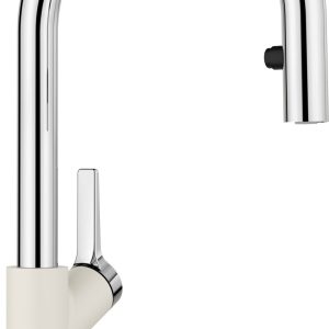 Bateria CARENA-S Vario Silgranit-Look delikatny biały/chrom