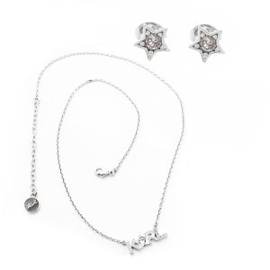 Biżuteria KARL LAGERFELD 5512307. NECKLACE NECKLACE, Kolor szary. Kobieta.