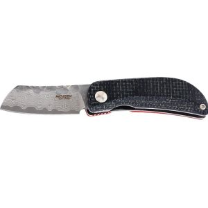 Mcusta PETIT Black/Orange Micarta Damascus MC-211D