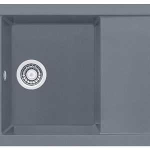 Alveus FORMIC 30 kol. 04 steel (76x50) zlew Granital+ 1kom. z syfonem POP-UP