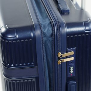 Walizka podróżna średnia twarda Solier Nokiro 24' M - granatowy
