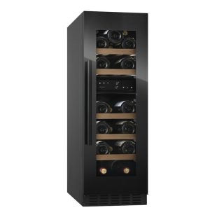 MQuvee WCD30FGB-800 Fullglass Black chłodziarka do wina 30cm do zabudowy