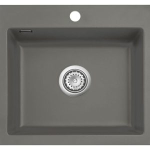 Systemceram Mera 57 Lava, Zlew ceramiczny, korek manualny