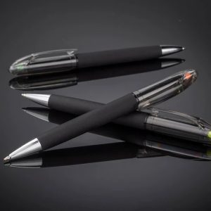 Długopis z zakreślaczem HILIG - Jasny Zielony