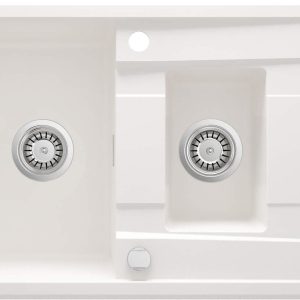 Deante Zlewozmywak granitowy 1.5-komorowy z ociekaczem