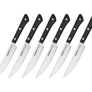 Samura HARAKIRI SET 6 PZ BISTECCA (Steak knives) Black SHR-0260B