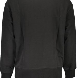 TOMMY HILFIGER MĘSKA BLUZA Z ROZPINANYM NA ZAMEK CZARNA