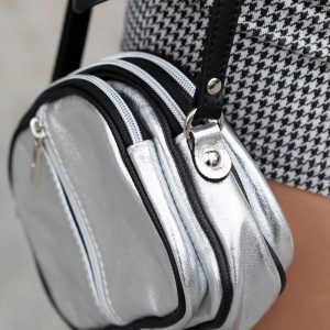 BIAŁA 3-KOMOROWA SKÓRZANA LISTONOSZKA VERA PELLE K53