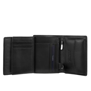 Męski czarny portfel Canaletto skóra garbowana roślinnie PM265s163gr RFID