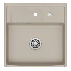 Systemceram Kentro 60 zlewozmywak ceramiczny, Fango, korek manualny