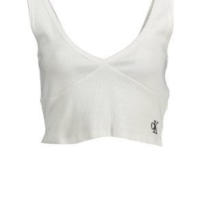 CALVIN KLEIN TOP DAMSKI BIAŁY