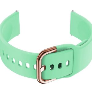Pasek gumowy do smartwatch U01 - miętowy/rosegold - 20mm