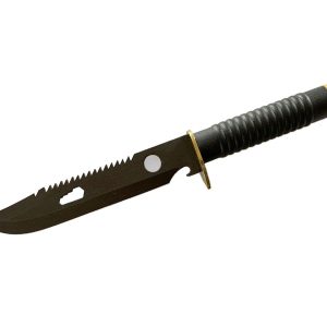 SURVIVAL BLACK BLADE CON LENTE FODERO CAMO CM 20