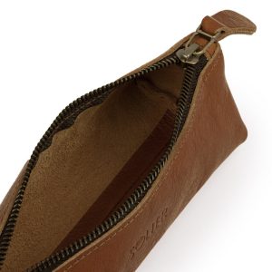 Piórnik skórzany etui na pióro długopis Solier SA51 vintage brown genuine Piórnik