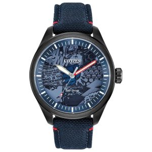 Zegarek CITIZEN AW2037-04W. Słoneczny, Kolor niebieski. Mężczyzna.