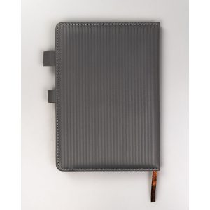 Zestaw prezentowy: szary notes A5 i długopis z czarnym wkładem - Peterson