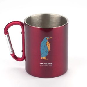 Kubek z karabińczykiem CAMP - Czerwony