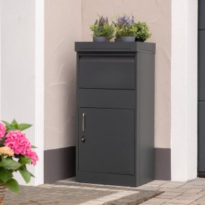 Westmann Skrzynka paczkowa stalowa Piet Antracyt 50x37x105cm