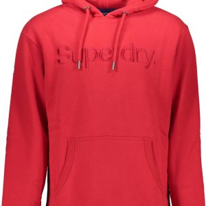 BLUZA SUPERDRY BEZ ZAMKA MĘSKA CZERWONA