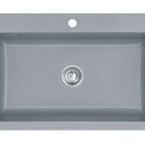 Systemceram Mera 80 Titan Zlew ceramiczny, korek manualny
