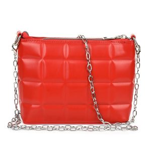 Czerwona Torebka Damska Listonoszka Elegancka na ramię moda Z39