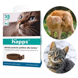 Obroża przeciw pchłom dla kotów - HAPPS