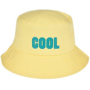 Żółty Kapelusz dwustronny bucket hat modny cool kap-t-2