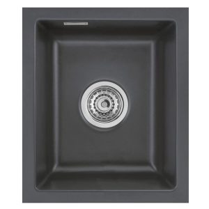 Systemceram Mera 32 U Schiefer, zlewozmywak ceramiczny, korek manualny