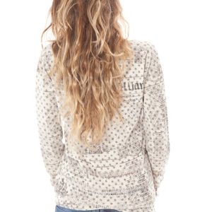 BEŻOWY SWETER JOHN GALLIANO DAMSKI