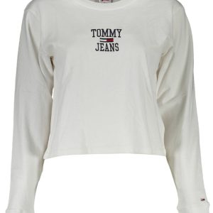 T-SHIRT Z DŁUGIM RĘKAWEM TOMMY HILFIGER DAMSKI BIAŁY
