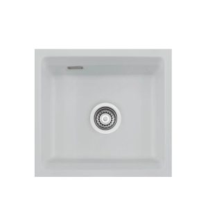 Systemceram Kara 42 U Alu, zlewozmywak ceramiczny, korek manualny