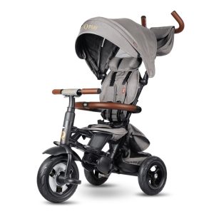 Qplay Rowerek Trójkołowy Rito Deluxe Rubber Grey