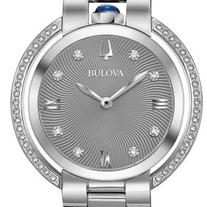 Zegarek BULOVA 96R219. Kwarcowy, Kolor szary. Kobieta.
