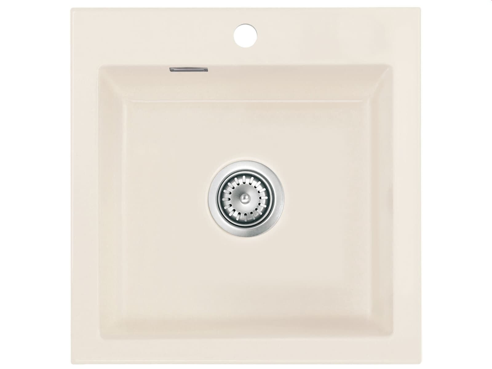 Systemceram Mera 51 Zlew ceramiczny Jasmin, korek manualny