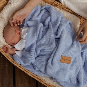 ColorStories kocyk bambusowy Bibi Baby blue