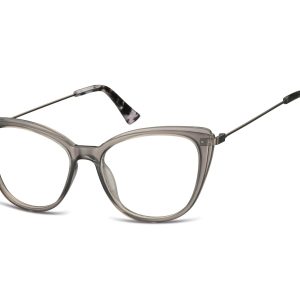 Oprawki korekcyjne okulary Kocie Oczy zerówki damskie CP121A szare
