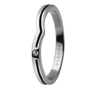 Biżuteria SKAGEN JRSB018SS5. Pierścionek, Kolor srebrny. Kobieta.