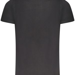 ARMY 1659 CZARNA MĘSKA KOSZULKA Z KRÓTKIM RĘKAWEM