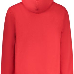 TOMMY HILFIGER CZERWONA MĘSKA BLUZA Z ROZPINANYM SUWAKIEM