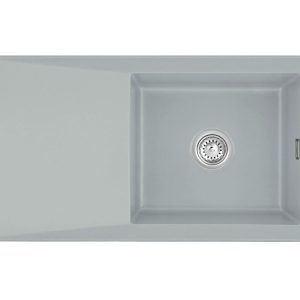 Systemceram Siro 100 Titan, zlewozmywak ceramiczny, korek manualny