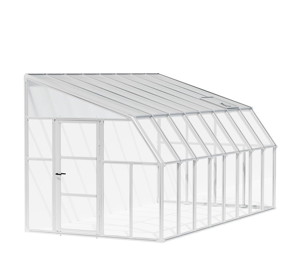 Rion Plastikowa szklarnia przyścienna Sun Room 48 Biały 508 x 258 x 266 cm