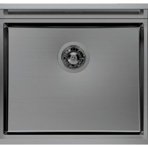 Foster 1255056 Quadra Evo komora na równi z blatem 53 x 43 - Gun metal