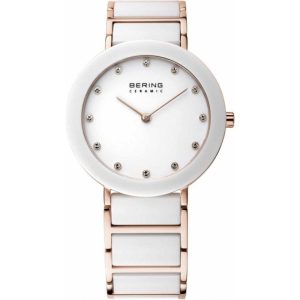 Zegarek BERING 11435-766. Kwarcowy, Kolor biały. Kobieta.