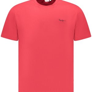 PEPE JEANS MĘSKA KOSZULKA Z KRÓTKIM RĘKAWEM CZERWONA