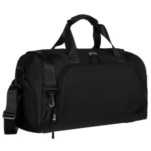 Czarna torba podróżna z uchwytem na walizkę - Peterson