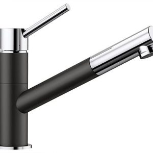 BLANCO KANO-S Silgranit-Look czarny/chrom