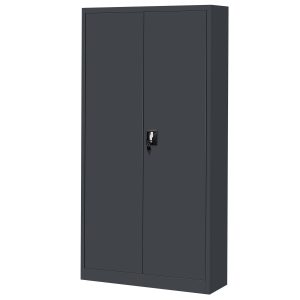 Szafa warsztatowa DAREK, 920 x 1850 x 500 mm, antracytowa