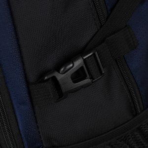 Turystyczny plecak z poliestru w granatowo-czarnym kolorze - Peterson