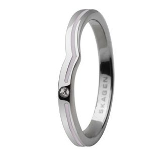 Biżuteria SKAGEN JRSV018SS27. Pierścionek, Kolor srebrny. Kobieta.