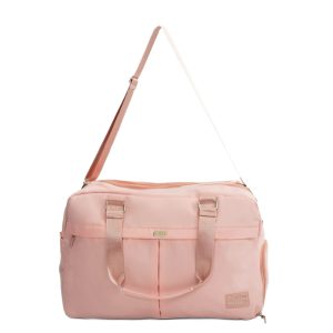 Materiałowa torba podróżna Solier SM04 VEA Jasny róż